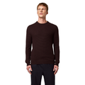 Alpha Studio Men Knit Crew Neck Punto Integrale Brown