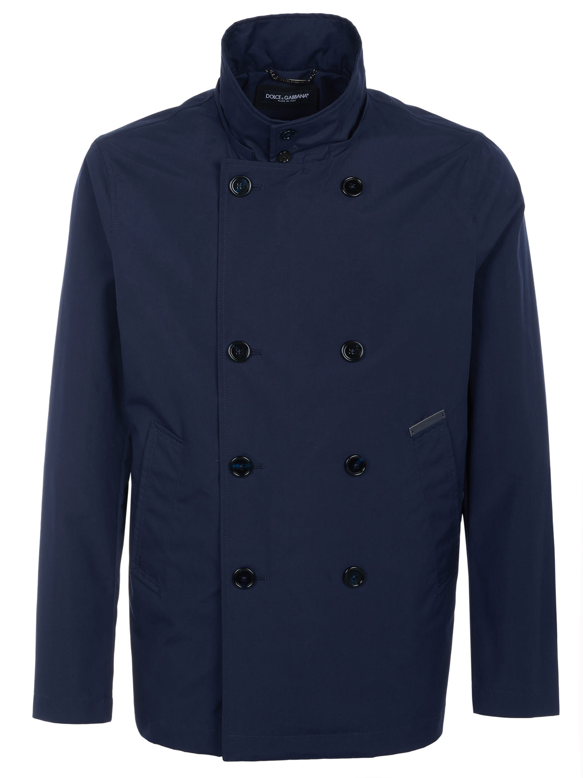 Dolce & Gabbana Men Jacket Double Face Navy Blue