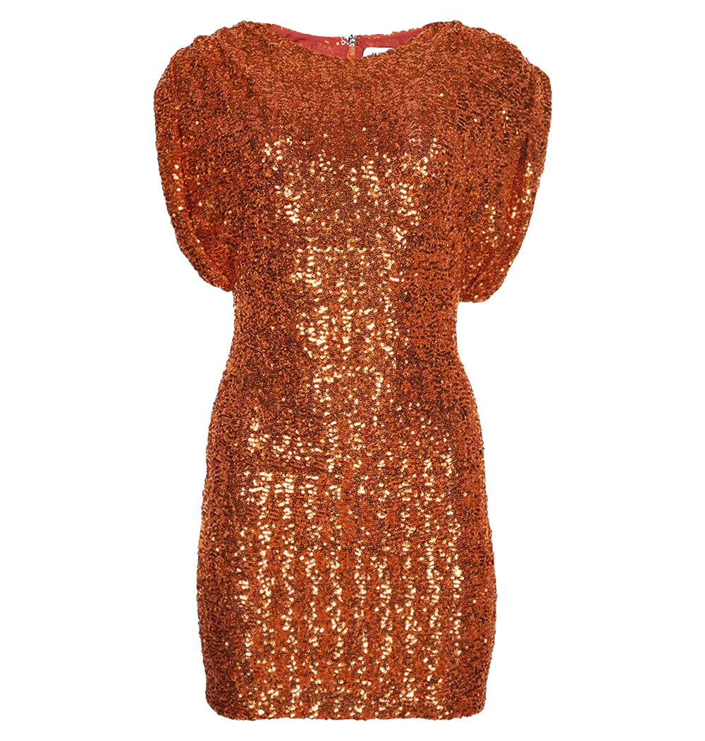 The Attico Women Dress Sequins Orange