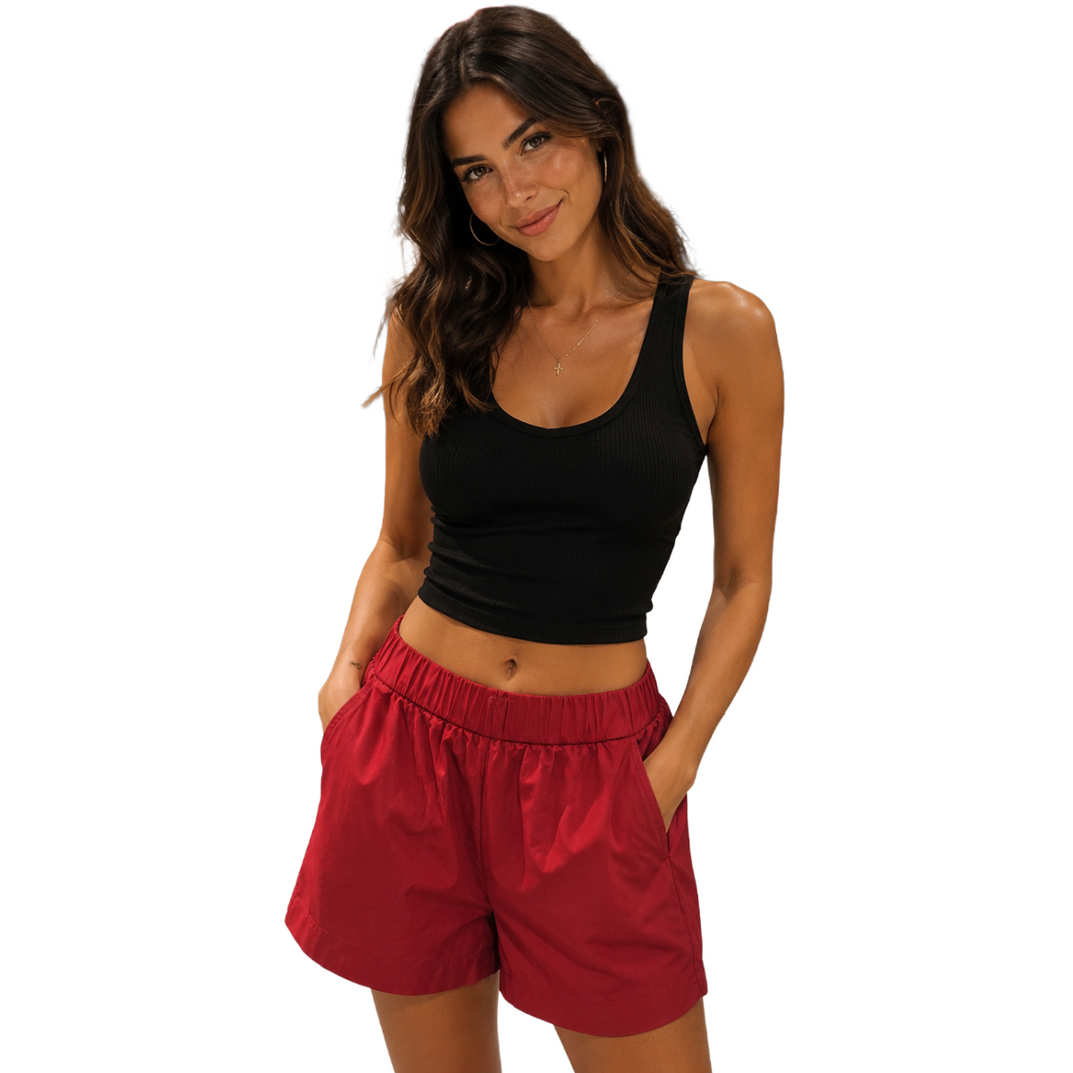 Parajumpers Women Shorts Lallie Red