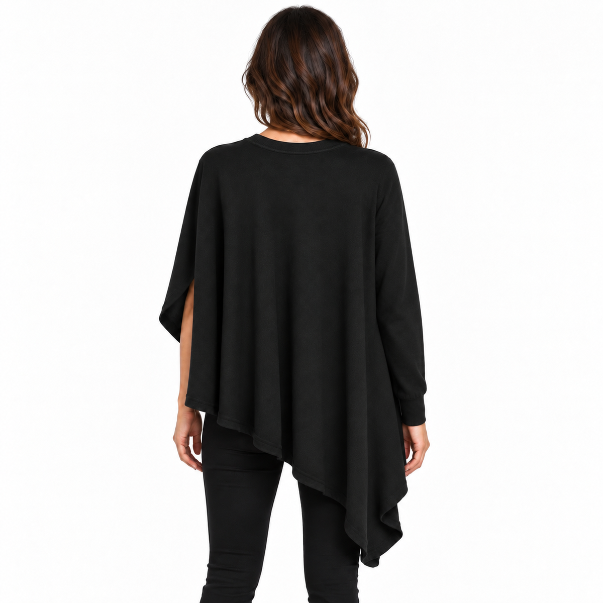 anna molinari Women Crew Neck Asimmetrico Sweaters Black