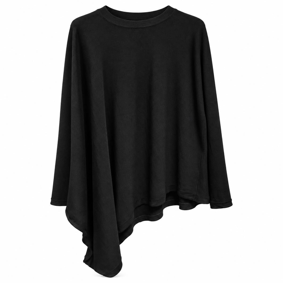 anna molinari Women Crew Neck Asimmetrico Sweaters Black