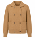 Alpha Studio Women Jacket Doppio Petto Retrò Camel