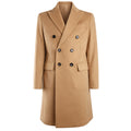 Loro Piana Fabric Men Coat Double-Breasted Wool Camel