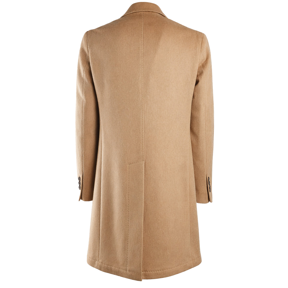 Loro Piana Fabric Men Coat Double-Breasted Wool Camel