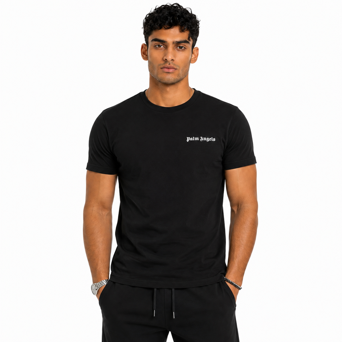 Palm Angels Men T-Shirt Black