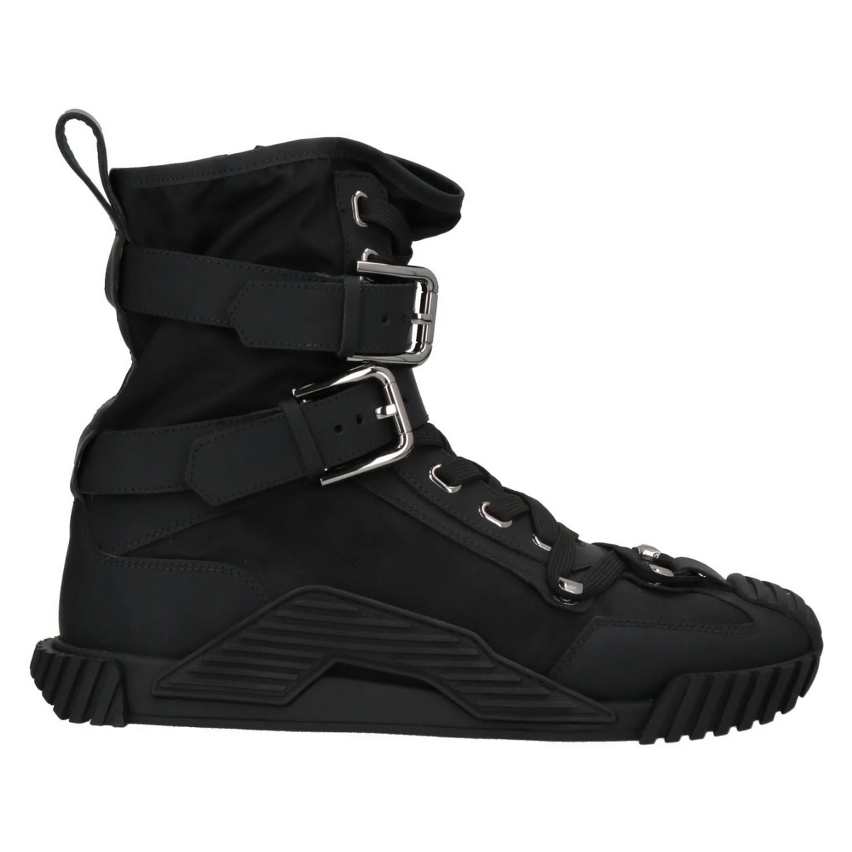 Dolce & Gabbana Men Sneaker Alta Nylon Gomma Sneakers Black