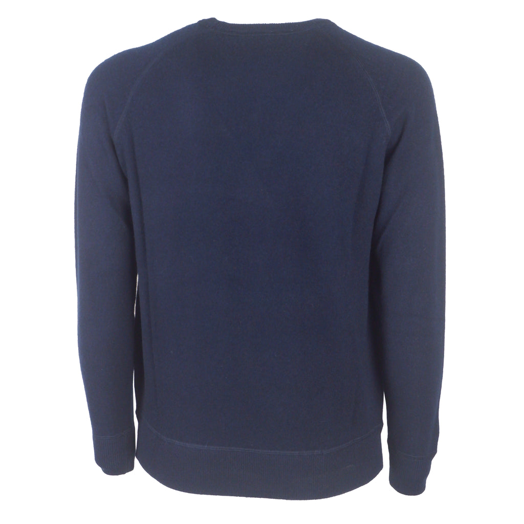 Emilio Romanelli Men Raglan Cut Sweaters Blue