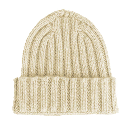100% Cashmere Unisex Beanie Cashmere Beige