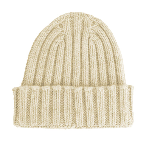 100% Cashmere Unisex Beanie Cashmere Beige