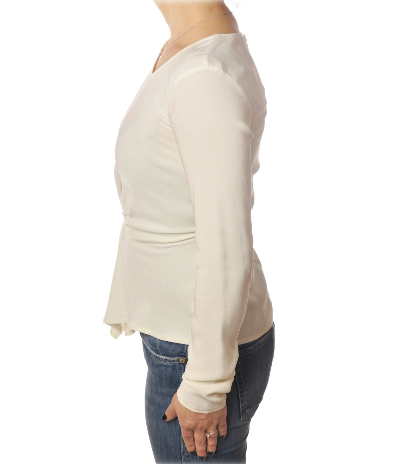 Patrizia Pepe Women Blusa Incrociato Formal Jacket White