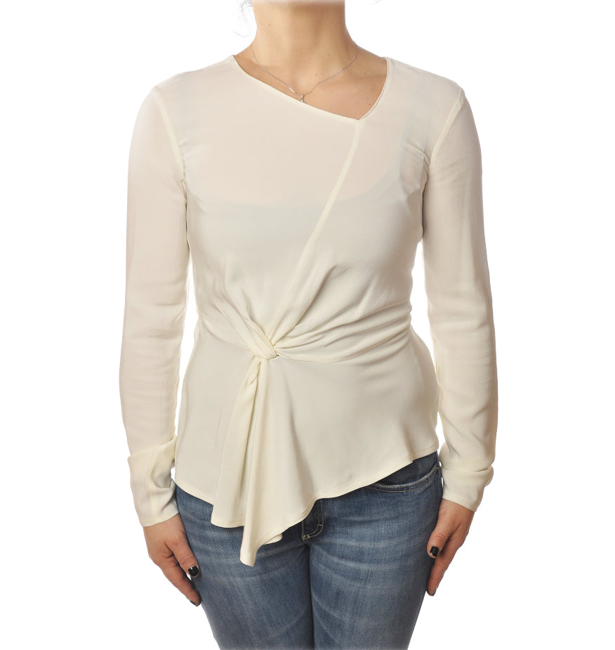 Patrizia Pepe Women Blusa Incrociato Formal Jacket White