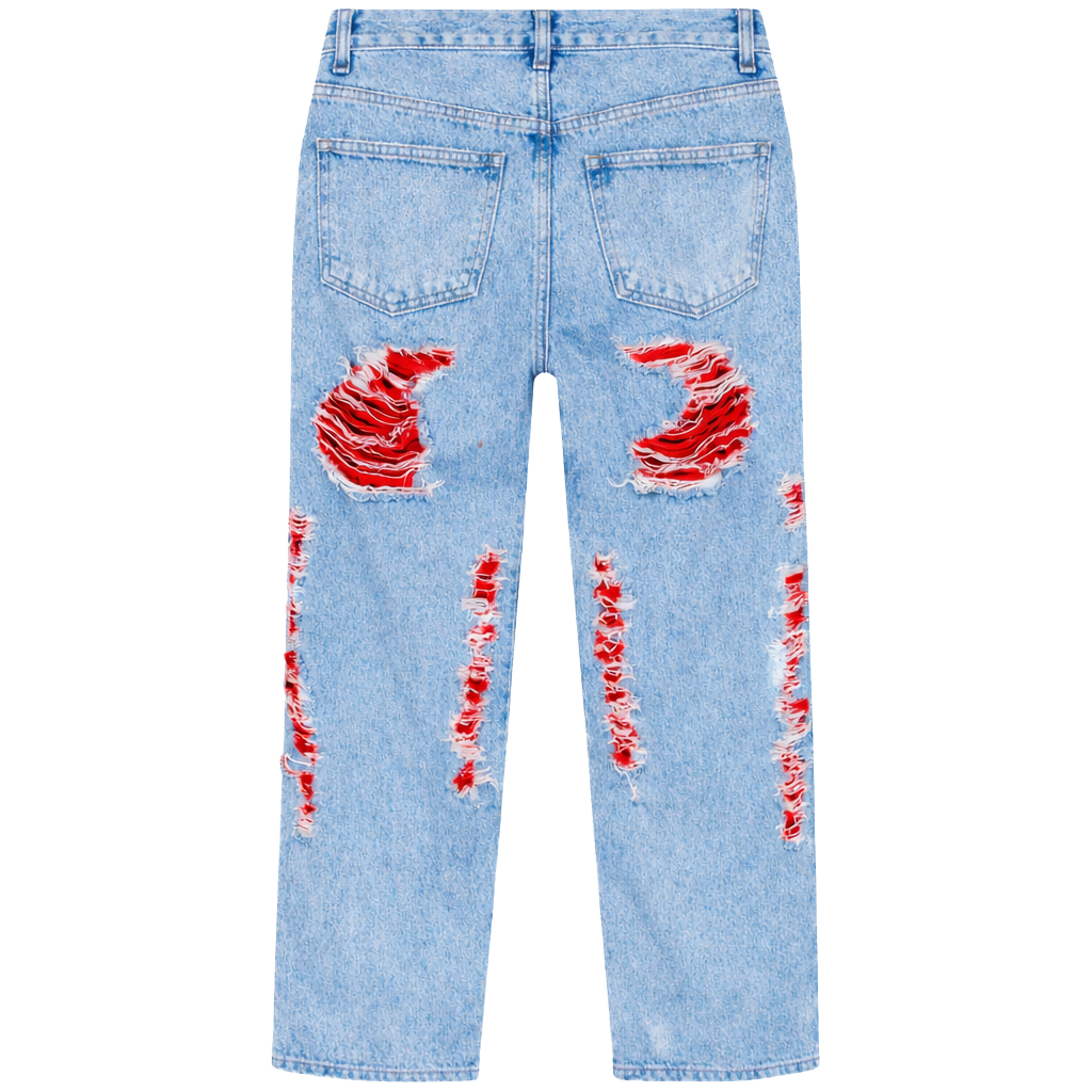 Fifty Made Women Jeans Ripped Blue