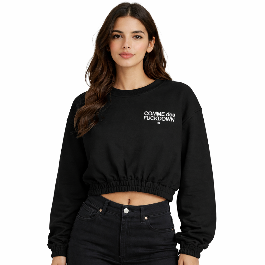 Comme Des Fuckdown Women Sweatshirt Black