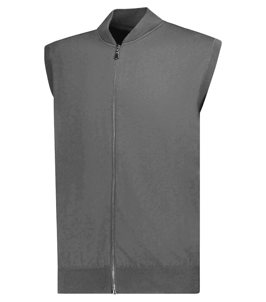 Alpha Studio Men Vest Zip Grey
