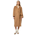 Alpha Studio Women Coat Panno Double Camel