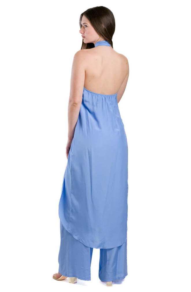 Patrizia Pepe Women Top Long Sleeveless Light Blue