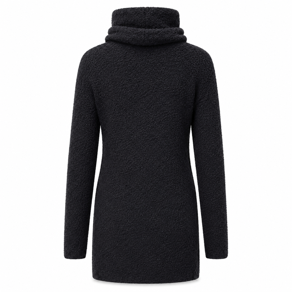 Dolce & Gabbana Women Dress Bouclè High Neck Black