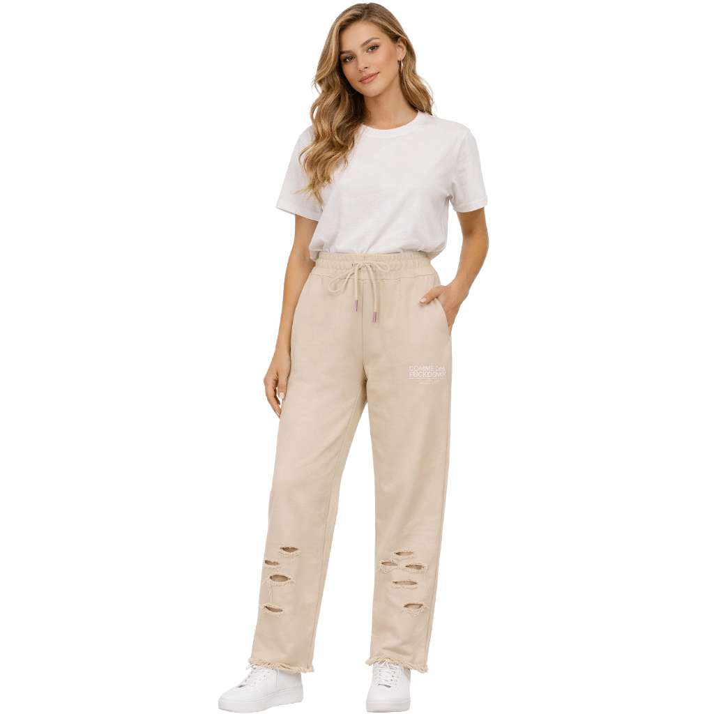 Comme Des Fuckdown Women Trousers Beige