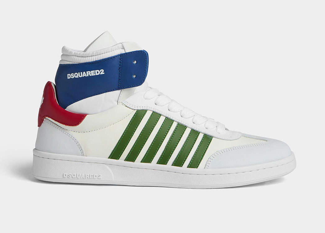 Dsquared2 2°choice Men High Boxer Sneakers White
