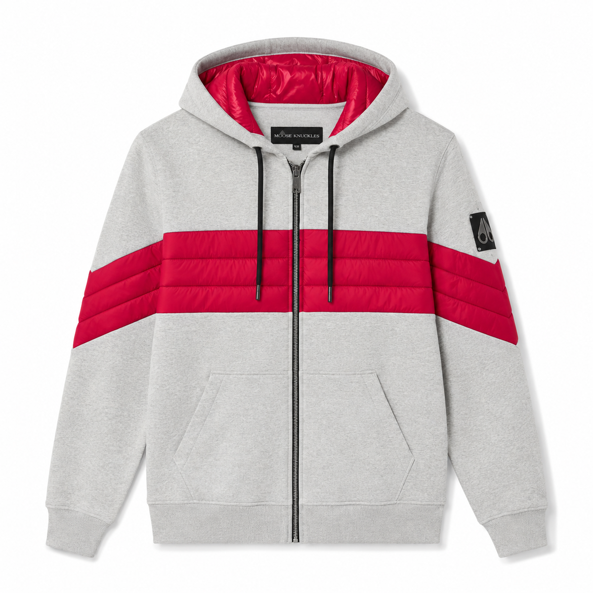 Moose knuckles Men Sweatshirt Trapuntata Grey