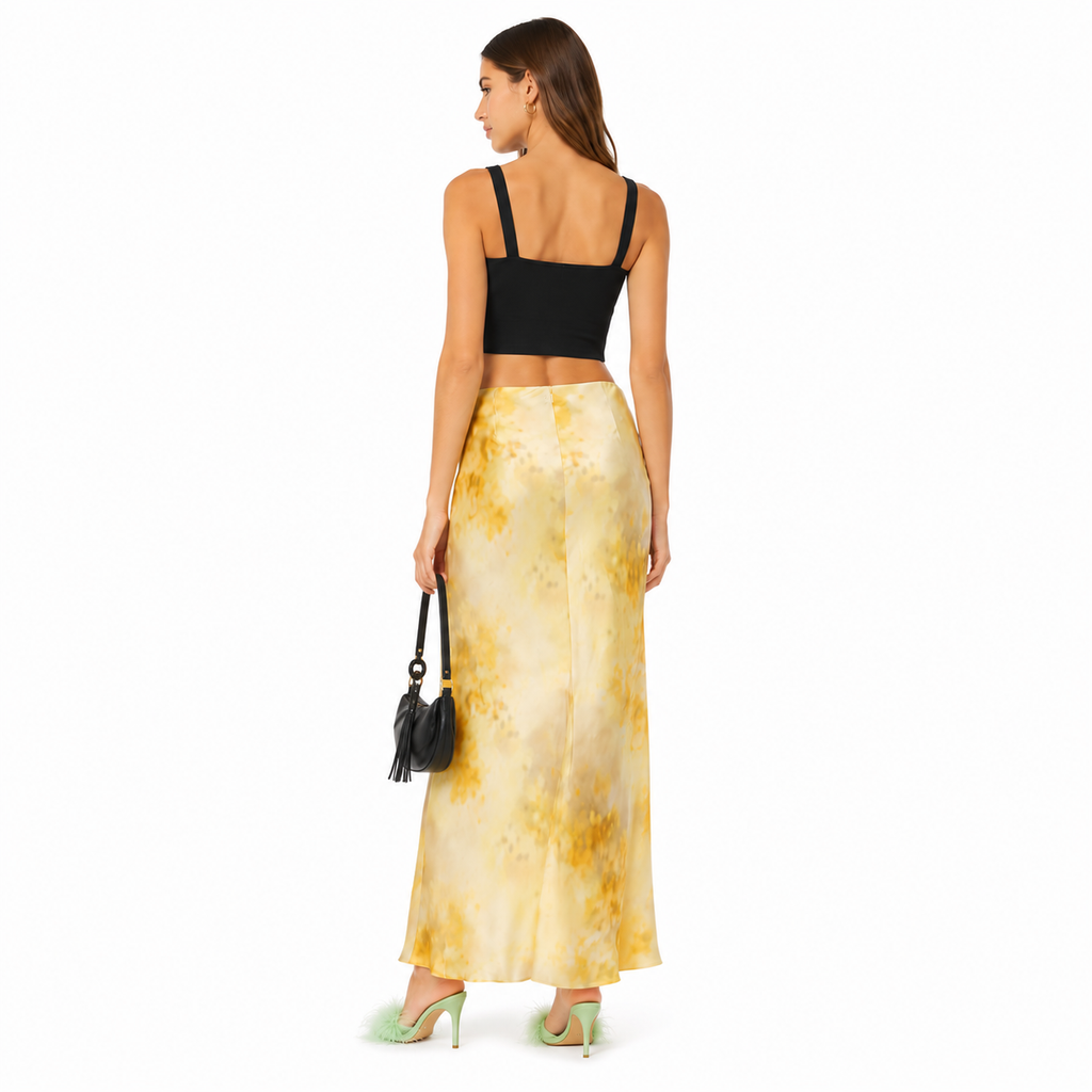 Pinko Women Skirt Carasina Yellow
