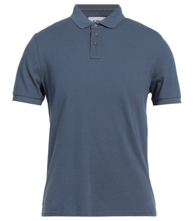 Alpha Studio Men Polo Denim Blue