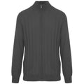 Malo Men Cardigan Zip Antracite Grey