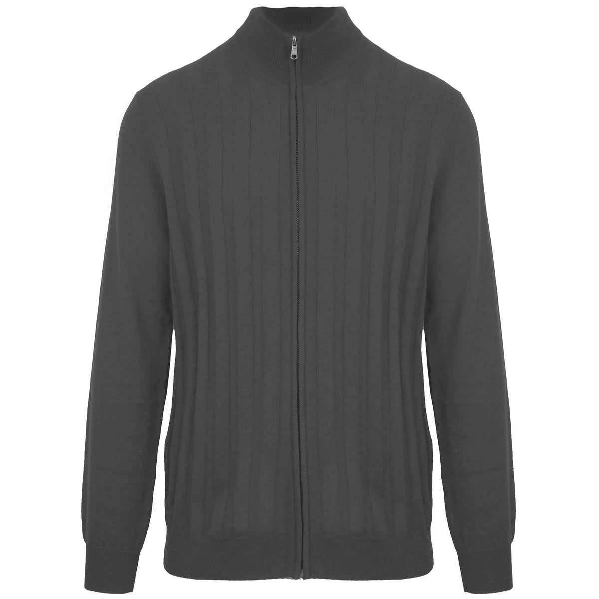 Malo Men Cardigan Zip Antracite Grey