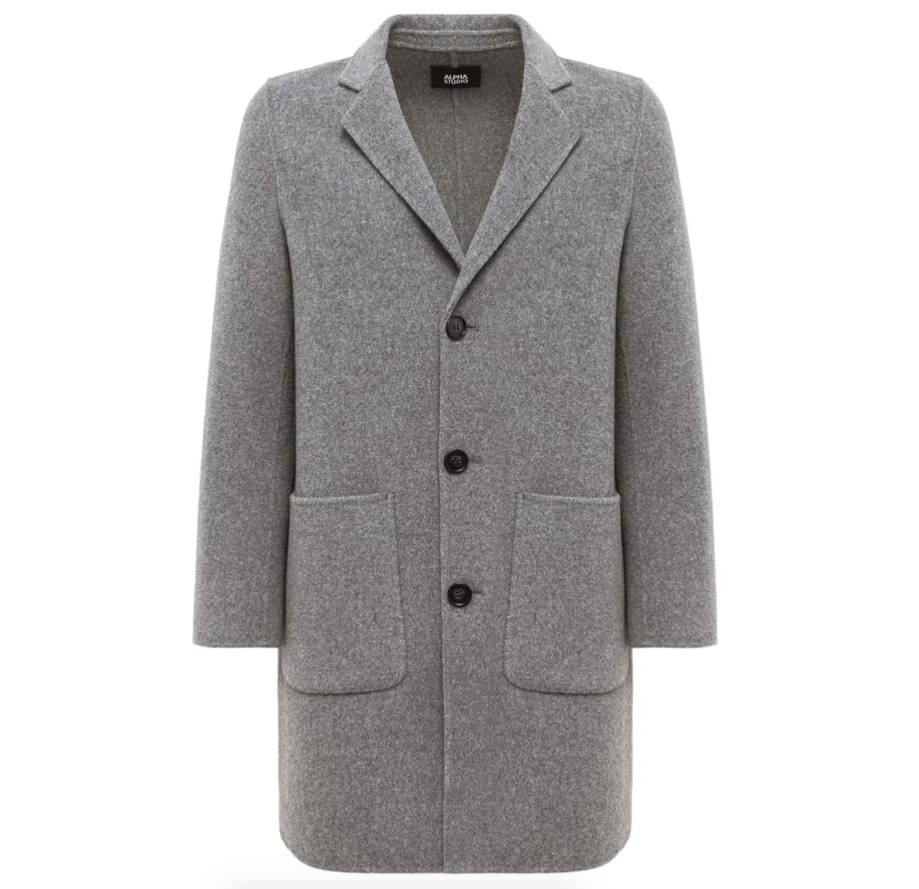 Alpha Studio Men Coat Grey