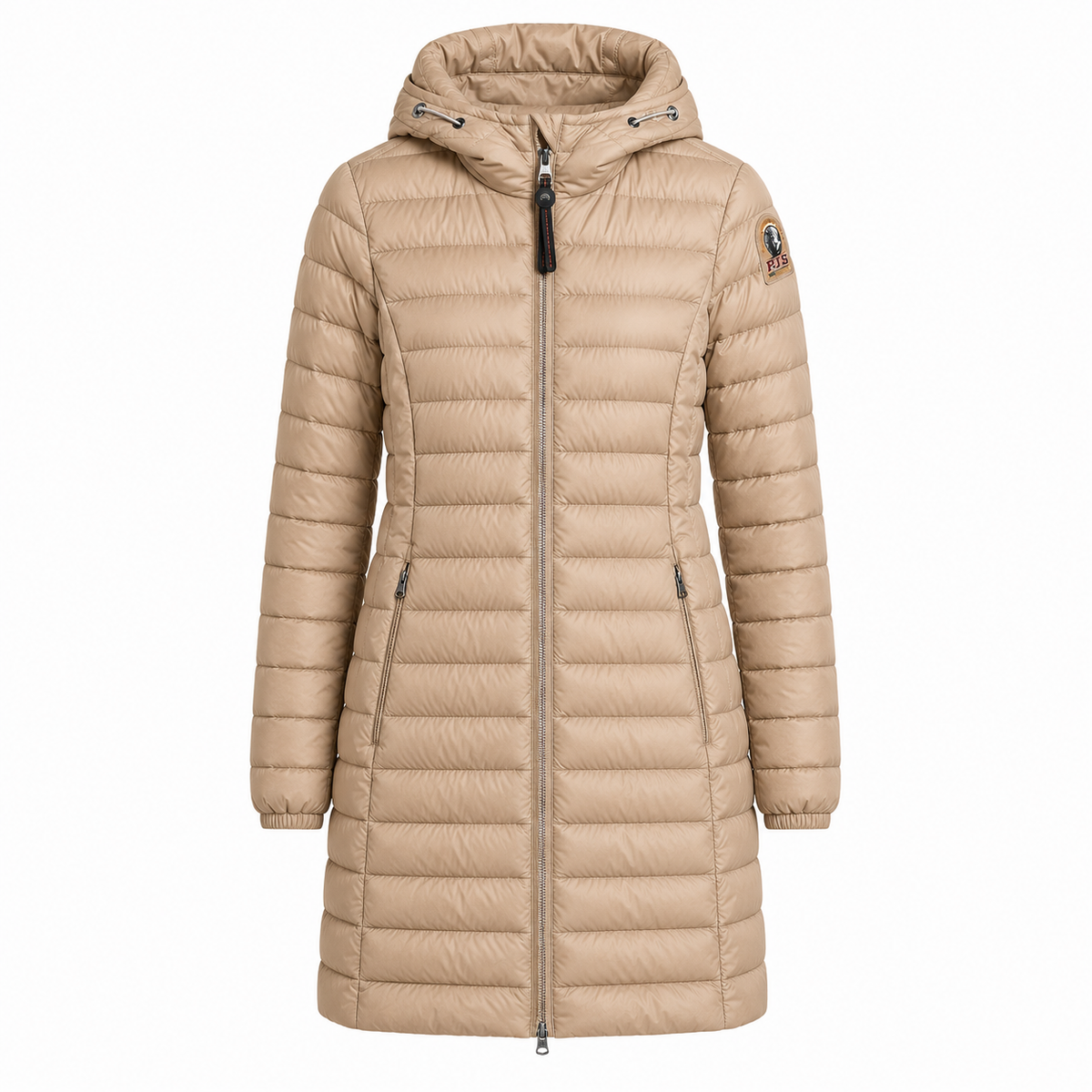 Parajumpers Women Down Jacket Long Irene Beige