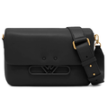 Emporio Armani Women Shoulder Bag Soft Leather Black