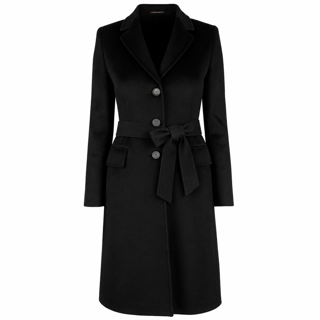 Loro Piana Fabric Women Coat Black