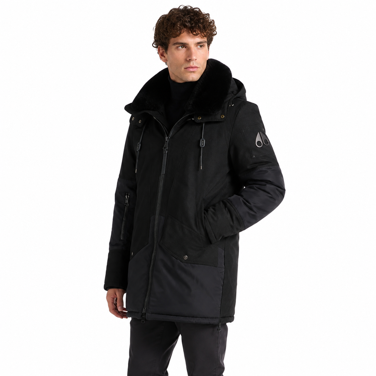 Moose knuckles Men Jacket Long Black