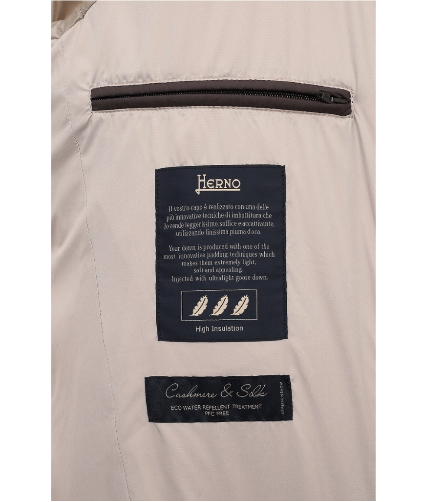 Herno Men Down Jacket Cashmere Beige