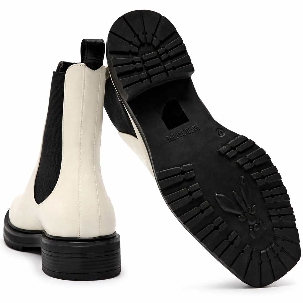 Patrizia Pepe Women Stivaletti Leather Ivory Ankle Boots White