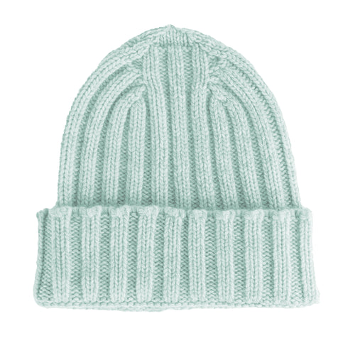 100% Cashmere Unisex Beanie Cashmere Light Blue