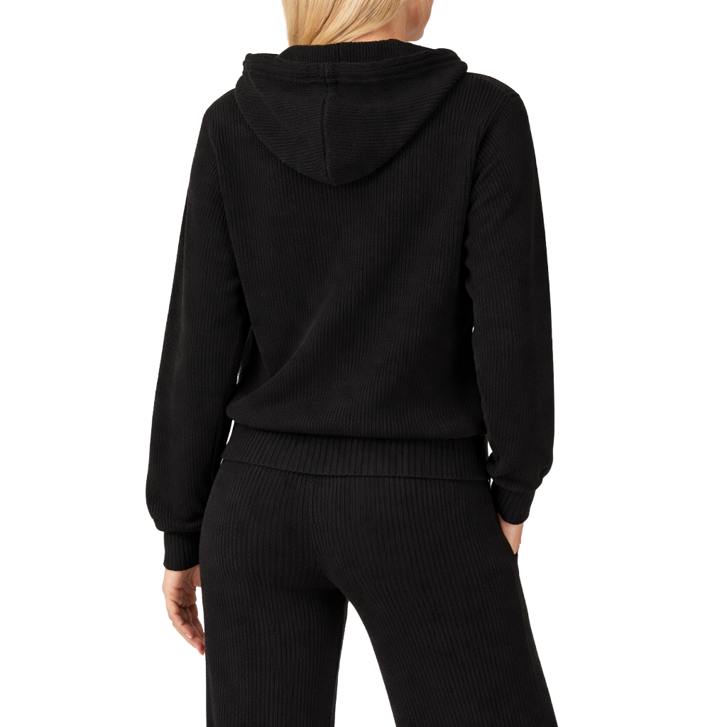 Hinnominate Women Knit Hooded Black