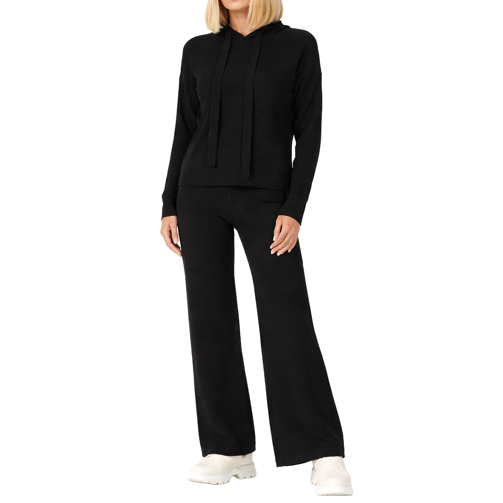 Hinnominate Women Knit Hooded Black
