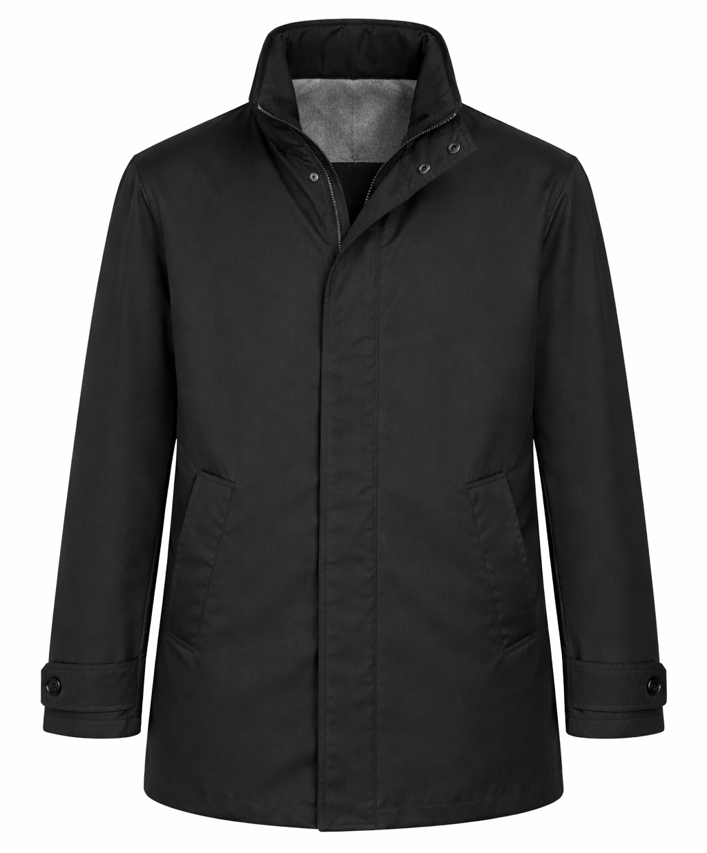 Loro Piana Fabric Men Jacket Rainproof Black