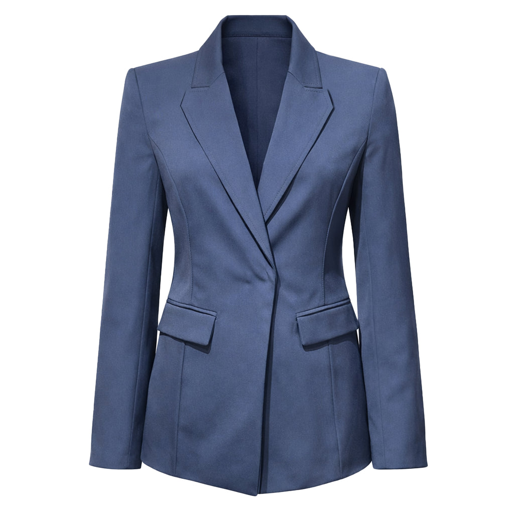 Patrizia Pepe Women Blazer Single-Breasted Blue