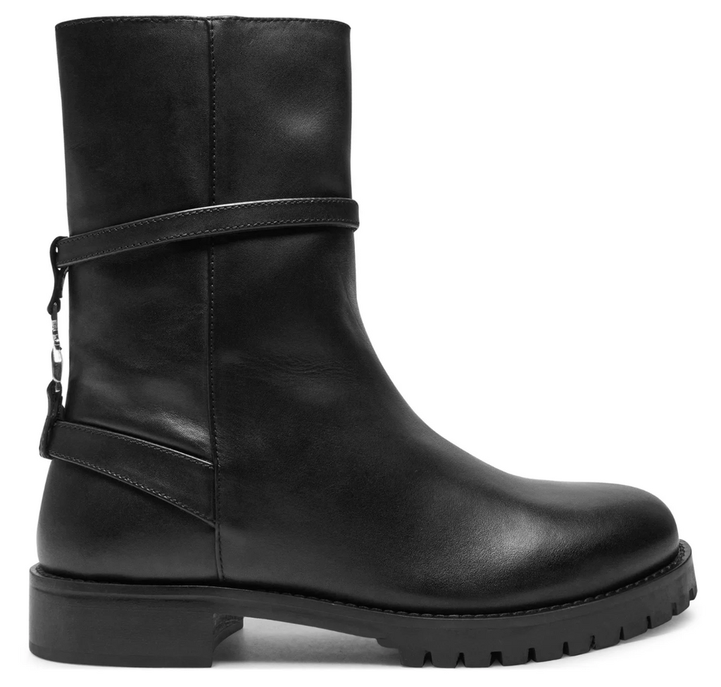 Patrizia Pepe Women Stivaletti Leather Ankle Boots Black
