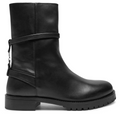 Patrizia Pepe Women Stivaletti Leather Ankle Boots Black