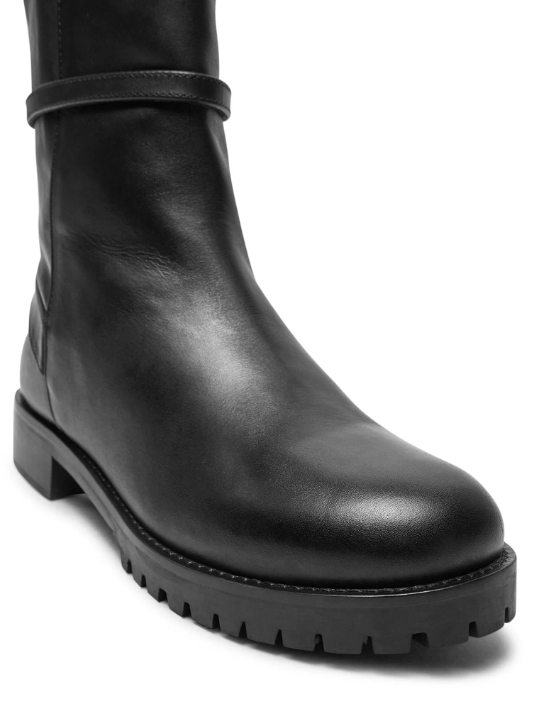 Patrizia Pepe Women Stivaletti Leather Ankle Boots Black