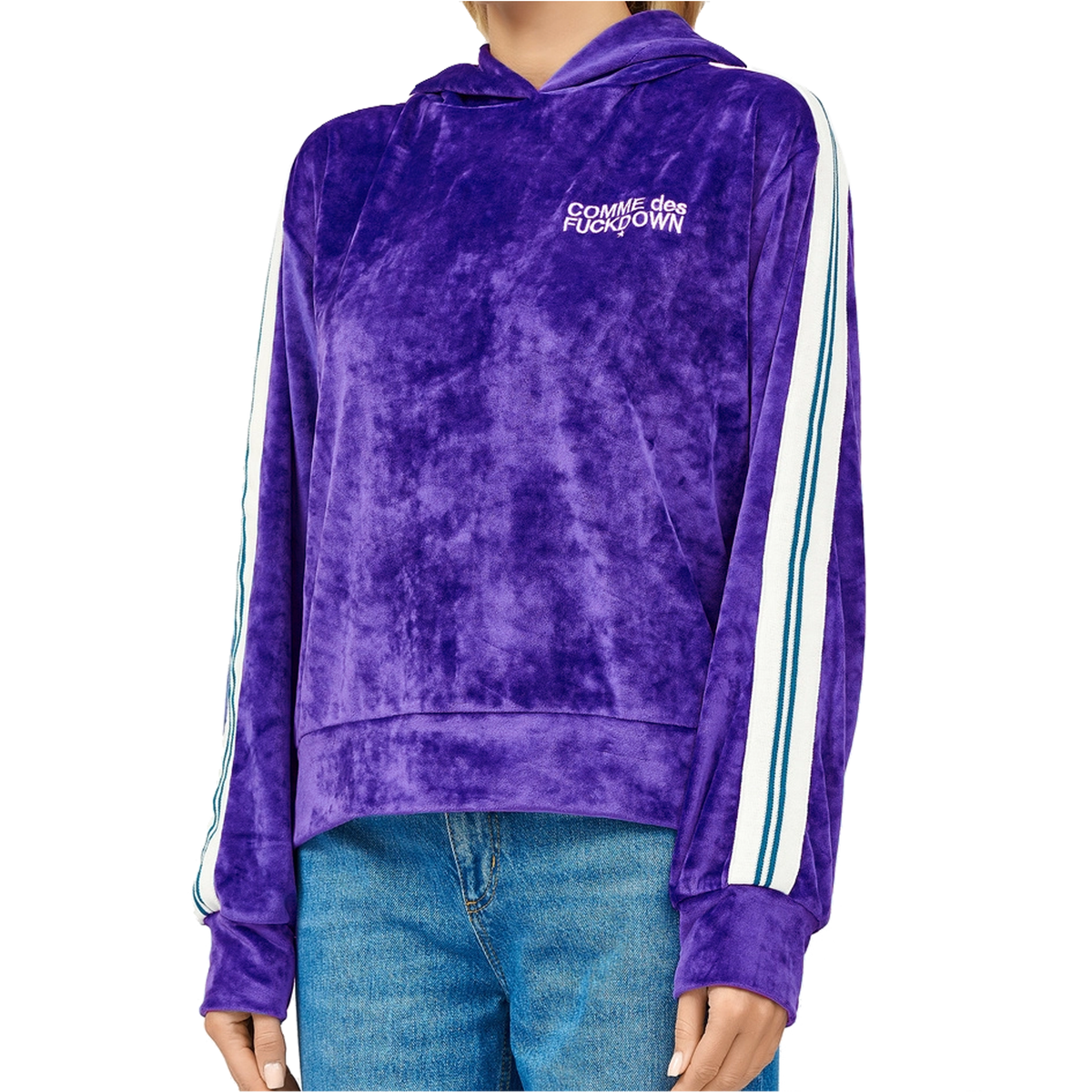Comme Des Fuckdown Women Sweatshirt Ciniglia Purple