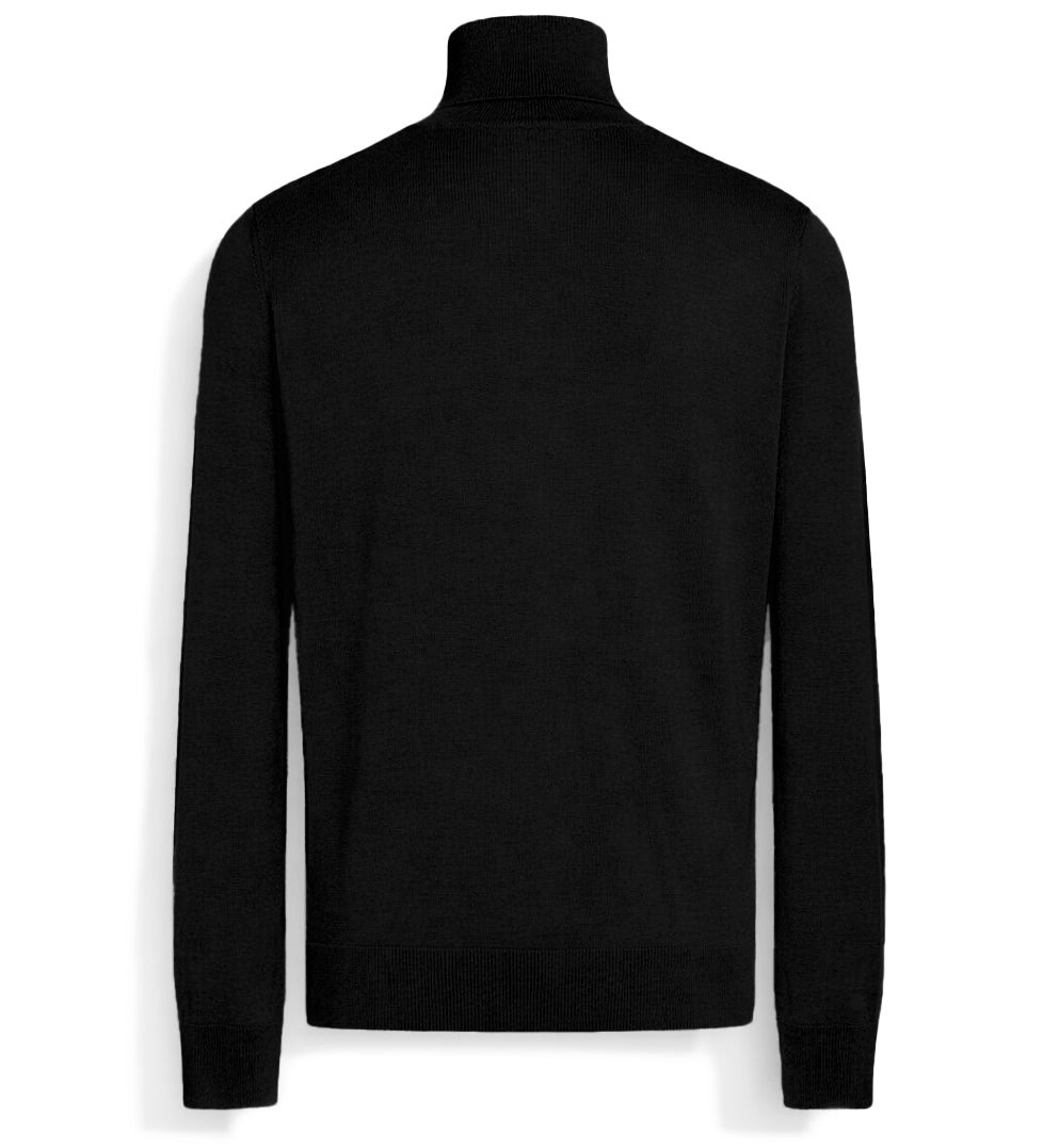 Emilio Romanelli Men Knit Turtleneck Gauge Black