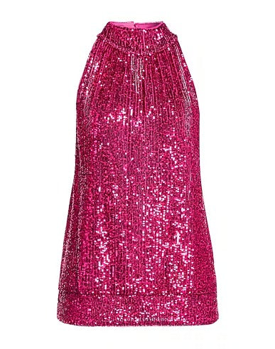 Patrizia Pepe Women Dress Sequins Fuchsia