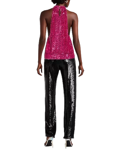 Patrizia Pepe Women Dress Sequins Fuchsia