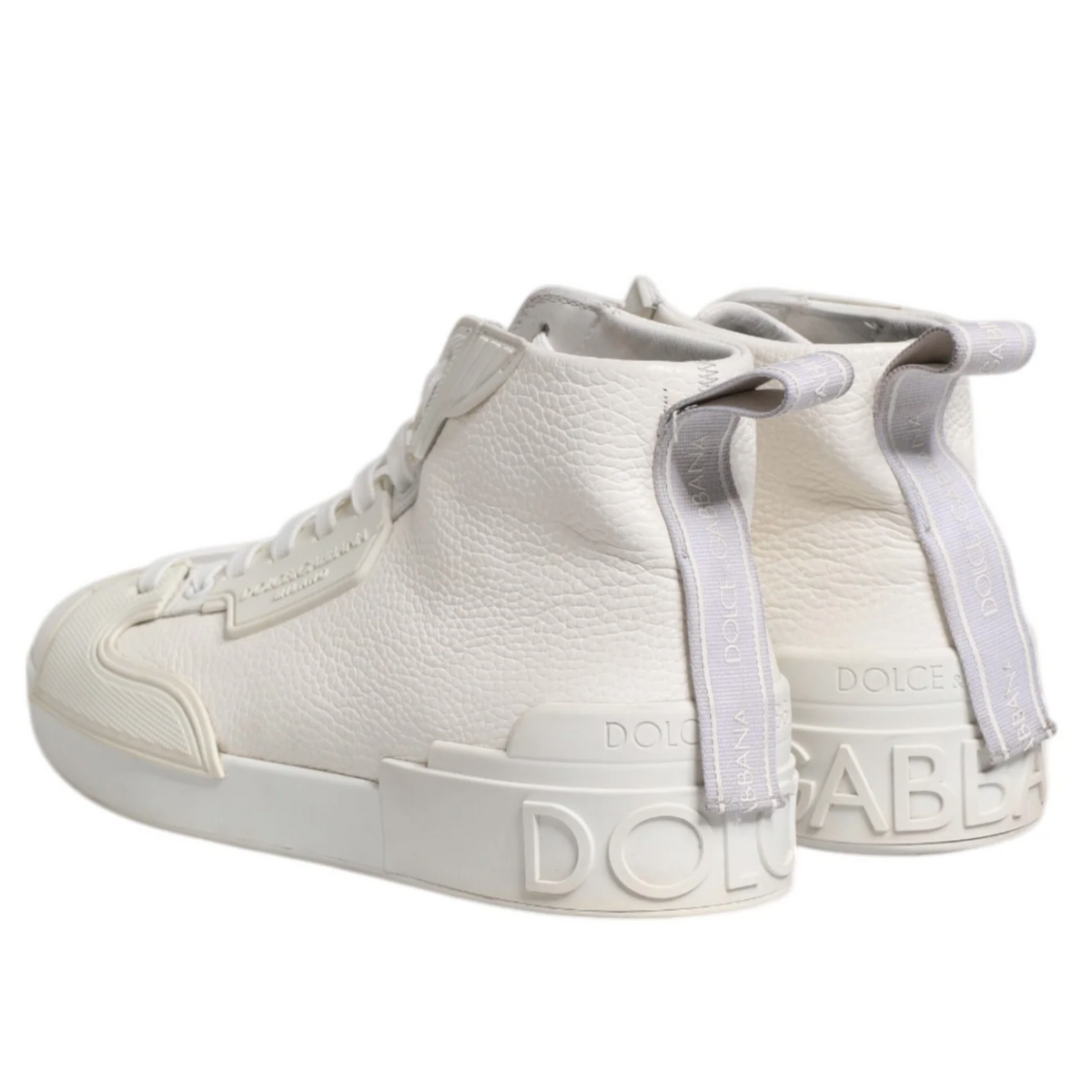 Dolce & Gabbana Men Sneaker Alta Leather Sneakers White