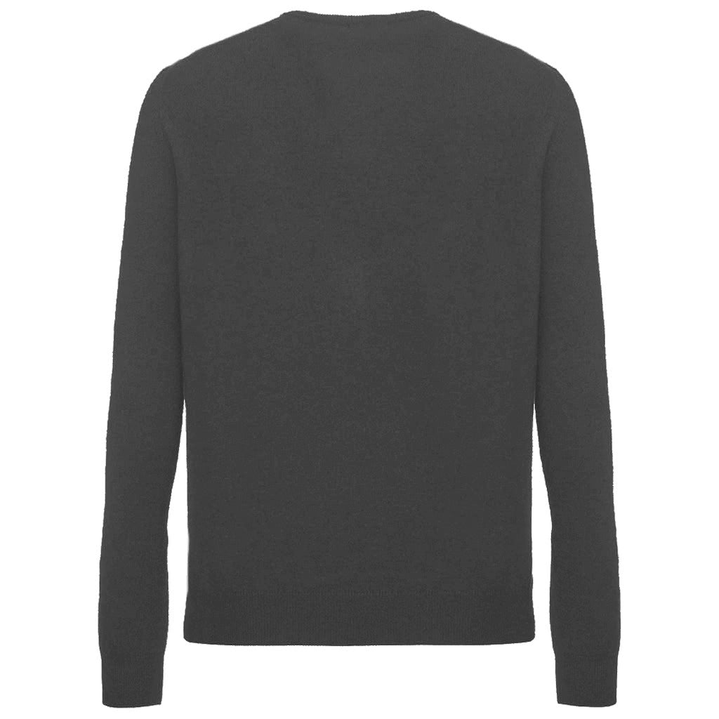Malo Men Crew Neck Cashmere Antracite Sweaters Grey